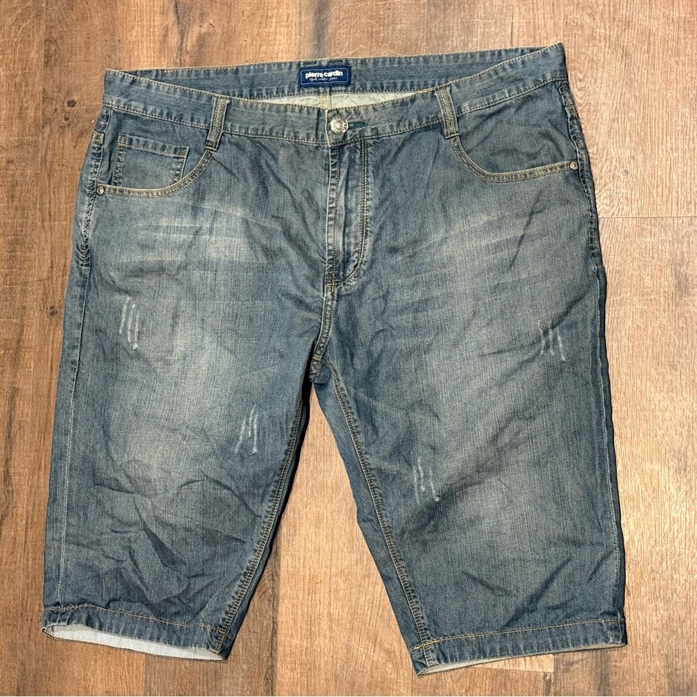 Pierre Cardin Blue Denim Bermuda-length shorts Sz(42)